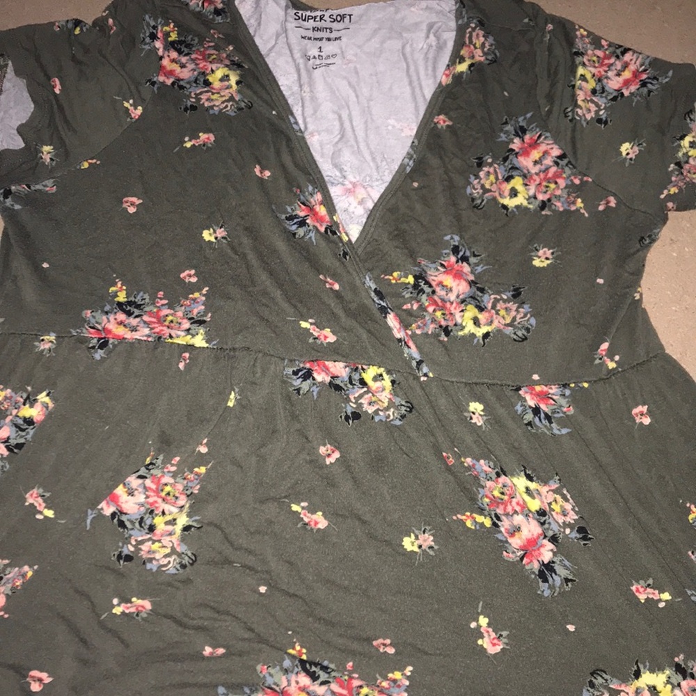 Torrid olive super knit shirt
